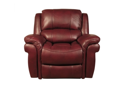 Product photograph of Farnham Burgundy Leather Recliner Armchair from Choice Furniture Superstore
