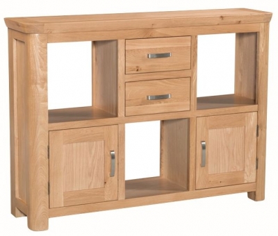 Treviso Oak Small Display Cabinet