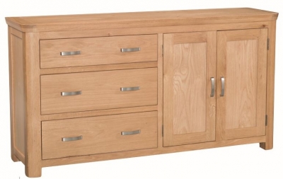 Product photograph of Treviso Oak Large Sideboard from Choice Furniture Superstore