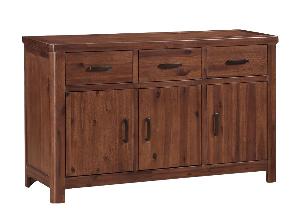 Andorra Dark Acacia Medium 3 Door Sideboard