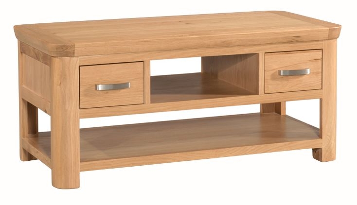 Treviso Oak 2 Drawer Standard Coffee Table