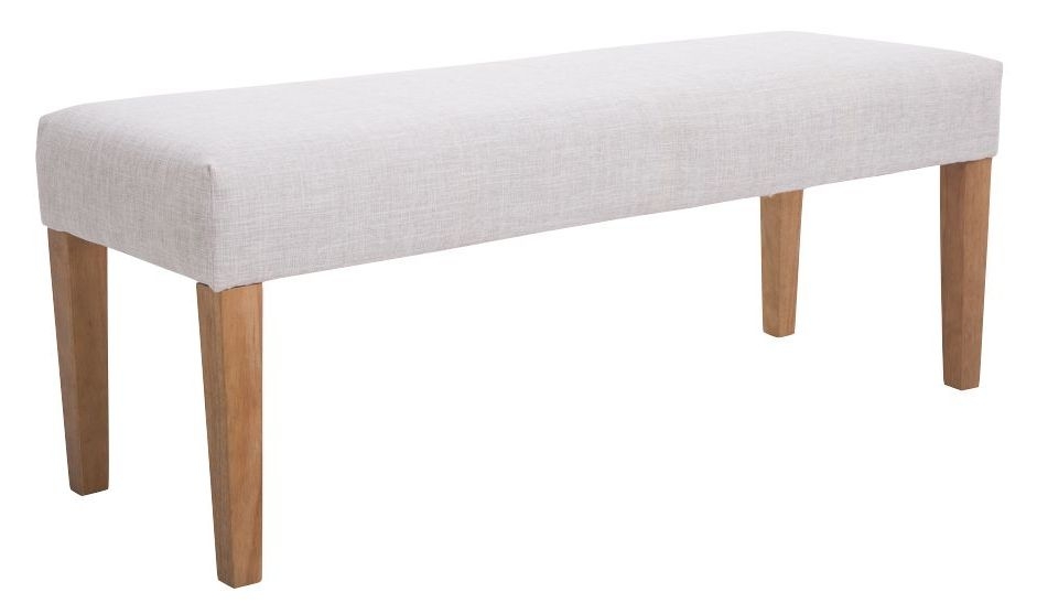 Zara Beige Fabric Bench