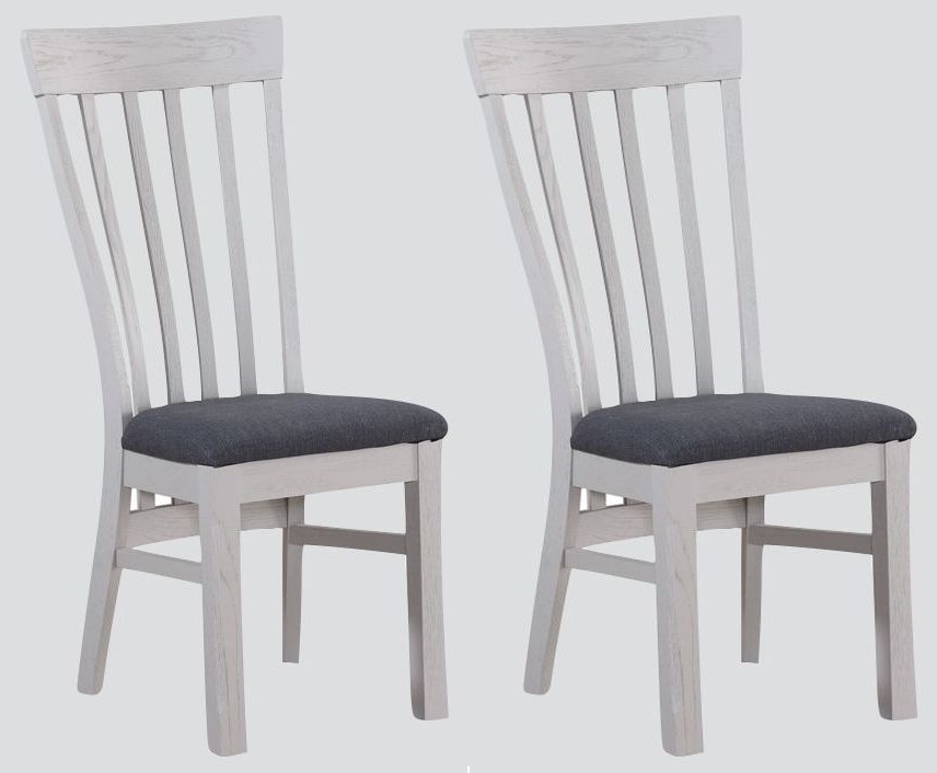Clearance - Kilmore Grey Painted Dining Chair (Pair) - FSS13264