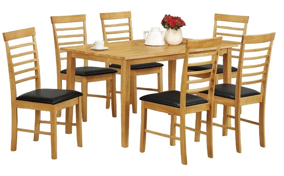 Hanover Light Oak 6 Seater Dining Table