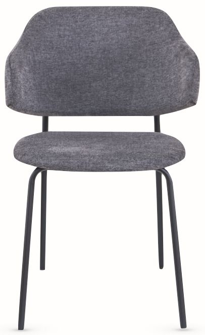 4 x Blake Dark Grey Fabric Dining Chair