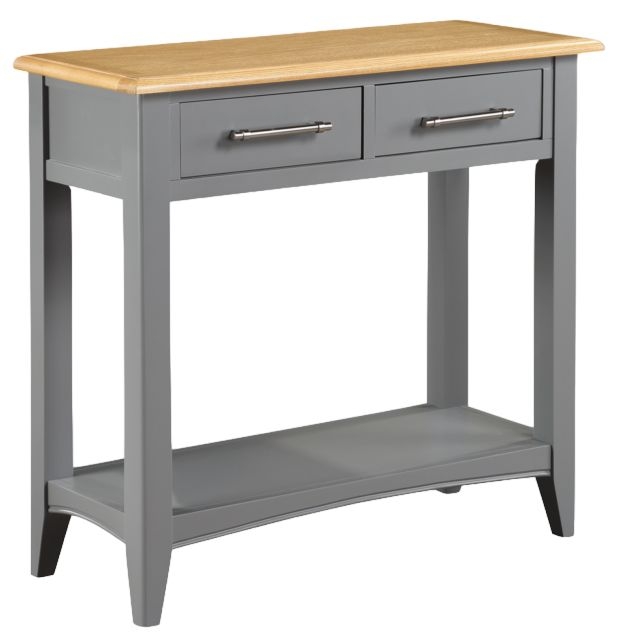 Rossmore Grey 2 Drawer Console Table