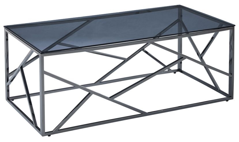 Cortez Smoked Glass 120cm Coffee Table