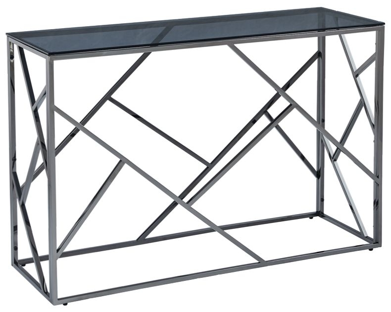 Cortez Smoked Glass 120cm Console Table