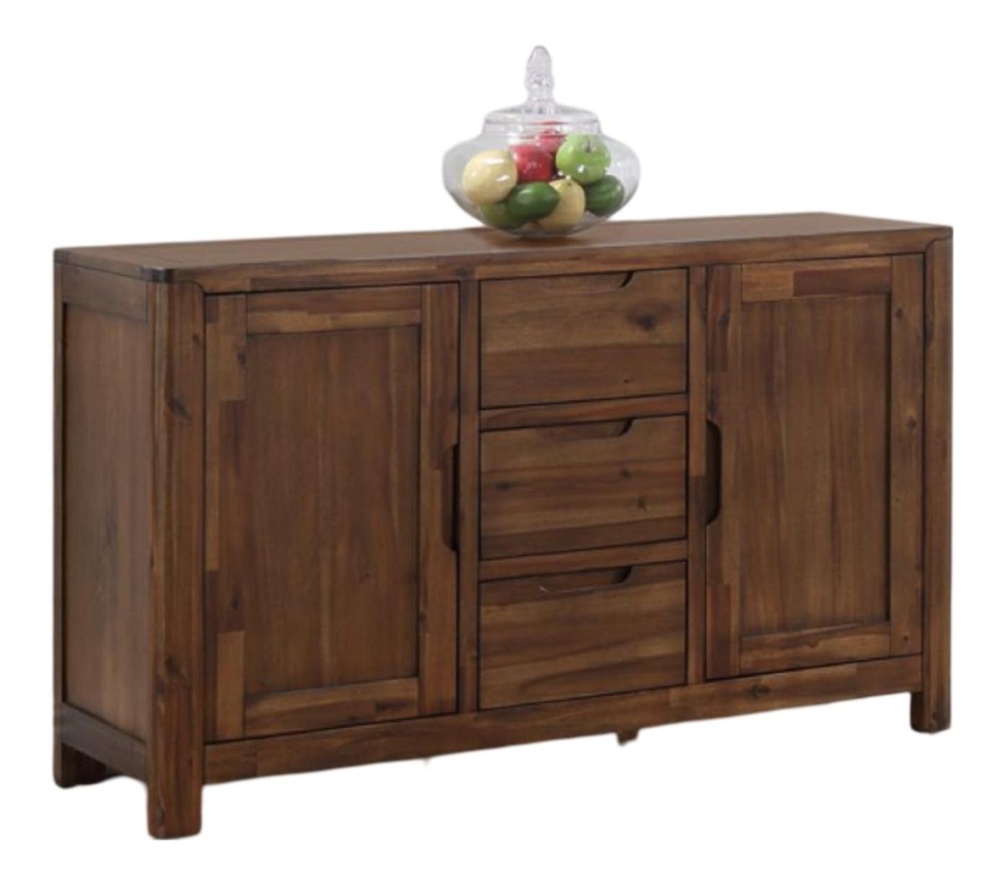 Monterey Acacia Wood 135cm Medium 2 Door Sideboard