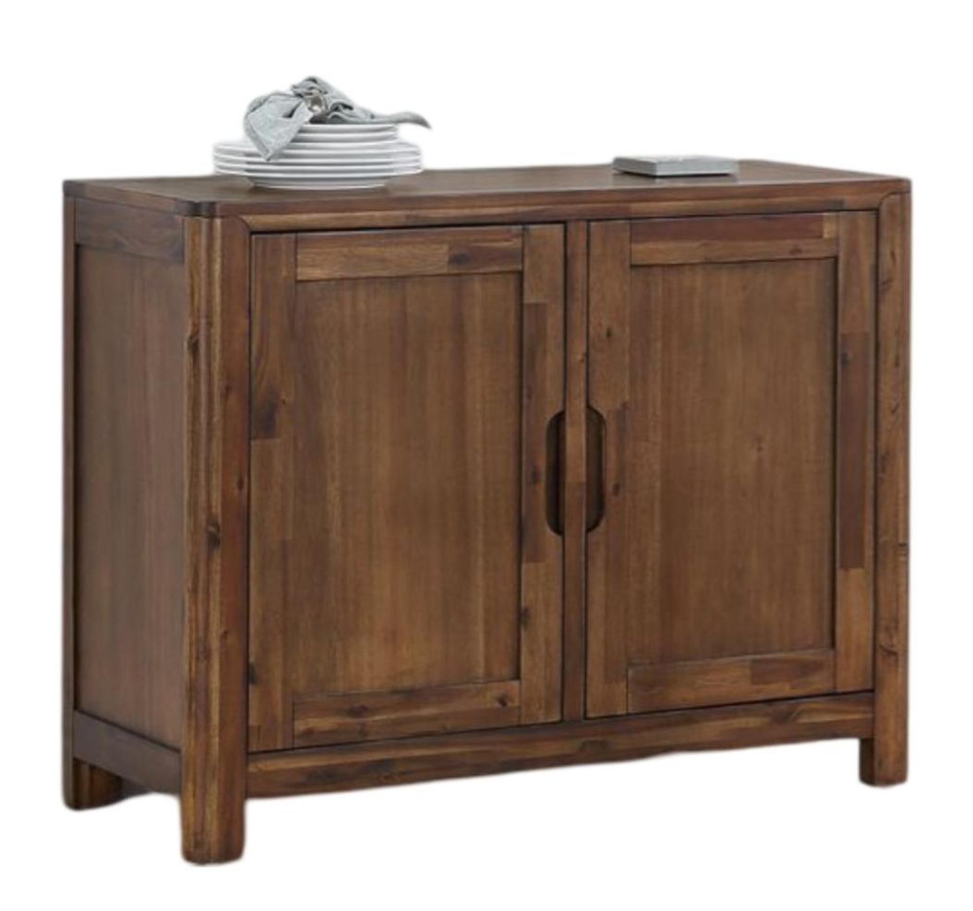 Monterey Acacia Wood 105cm Small 2 Door Sideboard