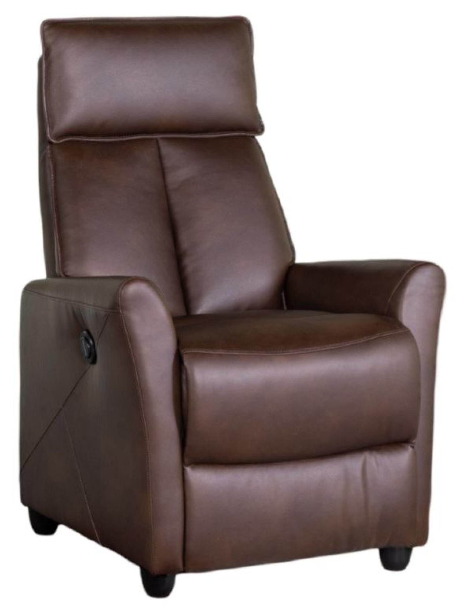 Lomond Tan Faux Leather Electric Recliner Armchair