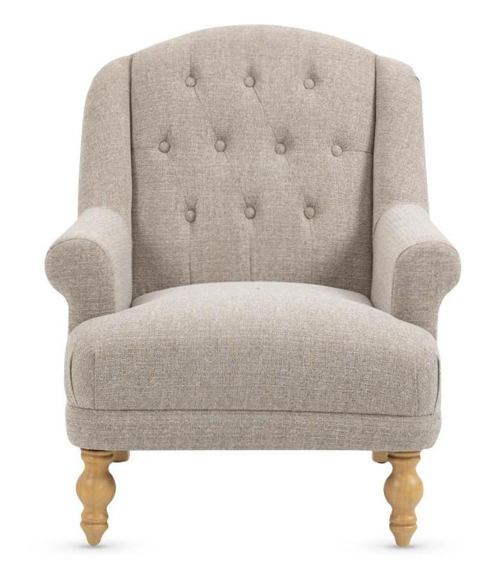 Charlotte Oat Fabric Accent Chair
