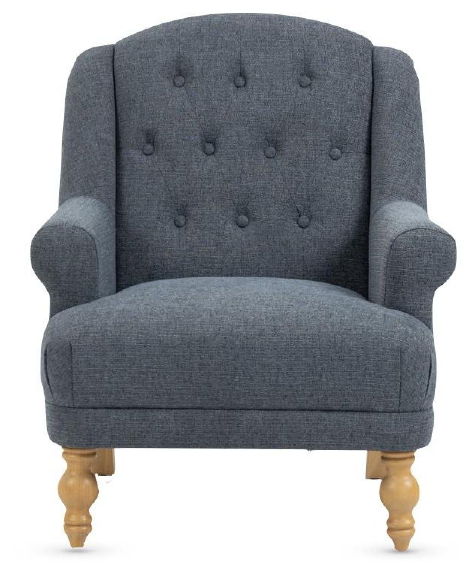 Charlotte Ocean Fabric Accent Chair