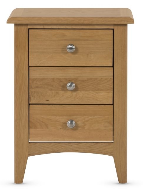 Kilkenny Oak 3 Drawer Bedside Cabinet