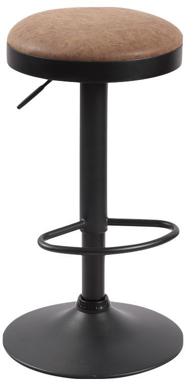 Set of 2 Remi Brown Round Barstool