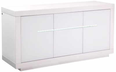 Product photograph of Kenwood High Gloss Sideboard With Led from Choice Furniture Superstore