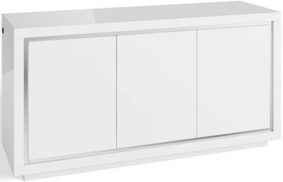 Product photograph of Hansen High Gloss 3 Sideboard With Led Light from Choice Furniture Superstore