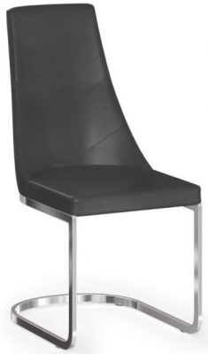 Product photograph of Hudson Faux Leather Dining Chair Sold In Pairs from Choice Furniture Superstore