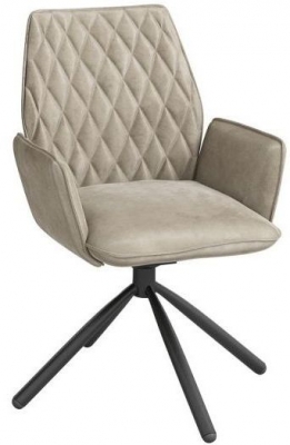 Product photograph of Vernon Velvet And Dark Grey Dining Chair Sold In Pairs from Choice Furniture Superstore