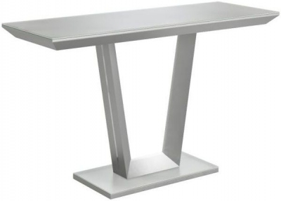 Product photograph of Laguna Matt Grey Console Table from Choice Furniture Superstore