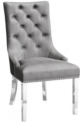 Product photograph of Nelson Velvet Dining Chair Sold In Pairs from Choice Furniture Superstore