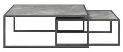 Brando Grey Ceramic Set Of 2 Coffee Table