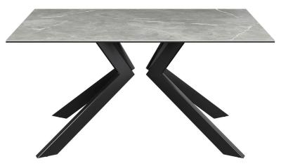 Azzaro 160cm Grey Ceramic Dining Table