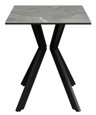 Azzaro Grey Ceramic Square Side Table