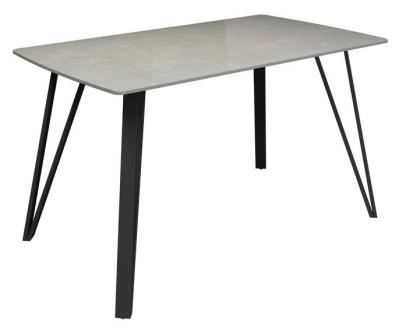 Riviera 140cm Grey Ceramic Dining Table