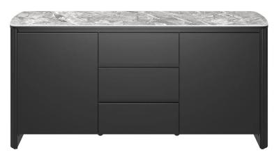 Roberto Light Grey Ceramic 160cm Large Sideboard 2 Doors