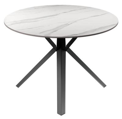 Vitalli 120cm White Ceramic Round Dining Table