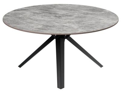 Vitalli Grey Ceramic 90cm Round Coffee Table