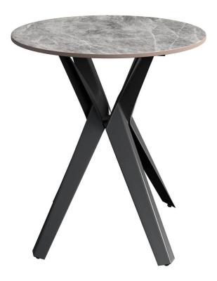 Vitalli Grey Ceramic Round Side Table