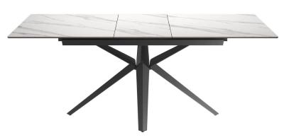 Vitalli White Ceramic Extending Dining Table 160cm200cm