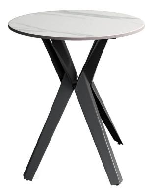 Vitalli White Ceramic Round Side Table