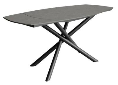 Giovanni Grey Ceramic Extending Dining Table 120180cm