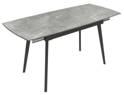 Verdi Grey Ceramic Extending Dining Table 120cm180cm