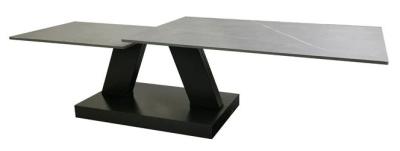 Sparta Grey Ceramic 2 Tier Swivel Coffee Table