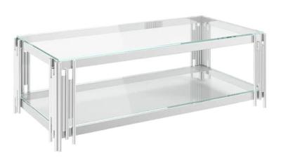 Vasari Glass And Chrome Coffee Table