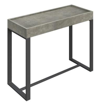 Corum Grey Concrete Effect Console Table