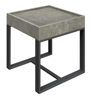 Corum Grey Concrete Effect Side Table