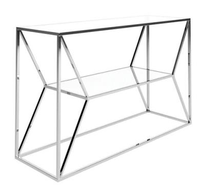 Matteo Glass And Chrome Console Table