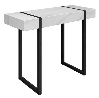 Montblanc White Marble Effect Console Table