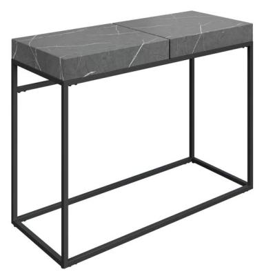 Delma Grey Marble Effect Console Table