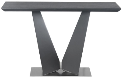 Product photograph of Joyce Grey Ceramic Console Table from Choice Furniture Superstore