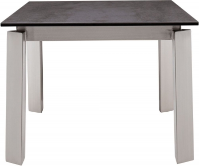 Product photograph of Dennis Grey Ceramic And Chrome Side Table from Choice Furniture Superstore