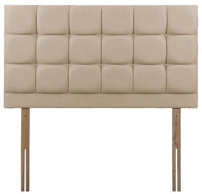 Product photograph of Roma Beige Fabric Headboard from Choice Furniture Superstore