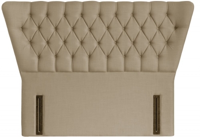 Product photograph of Charlotte Sand Floorstanding Fabric Headboard from Choice Furniture Superstore