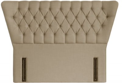 Product photograph of Charlotte Sand Fabric Floor Standing Headboard from Choice Furniture Superstore