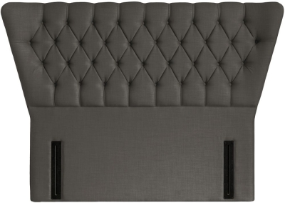 Product photograph of Charlotte Slate Floorstanding Fabric Headboard from Choice Furniture Superstore